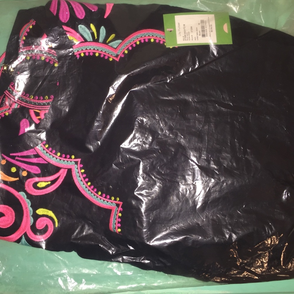 Black Onyx Lilly Pulitzer Quinn Dress In Plastic!